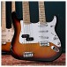 LA Double Neck Bass and Electric Guitar by Gear4music, Sunburst