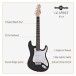 LA Electric Guitar + Amp Pack, Black