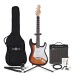 Guitare Électrique LA, Sunburst, Ampli de Guitare 15 W & Pack Complet d'Accessoires