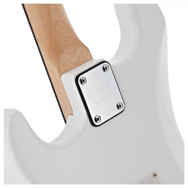 LA Electric Guitar White, 15W Guitar Amp & Ultimate Accessory Pack