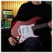 LA Electric Guitar Red, 15W Guitar Amp & Ultimate Accessory Pack
