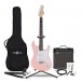 LA Electric Guitar Pink, 15W Guitar Amp & Ultimate Accessory Pack