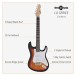 LA Electric Guitar by Gear4music, Sunburst