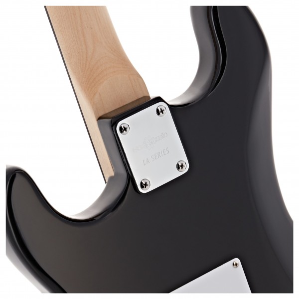 LA Electric Guitar Black, 15W Guitar Amp & Ultimate Accessory Pack