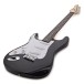 LA Left Handed Electric Guitar by Gear4music, Black