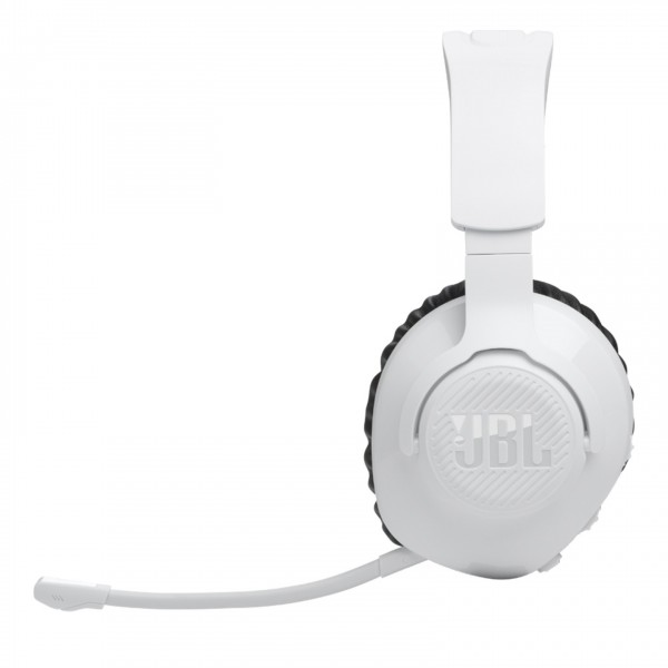 JBL Quantum 360P Wireless Gaming Headset for Playstation, White Side View