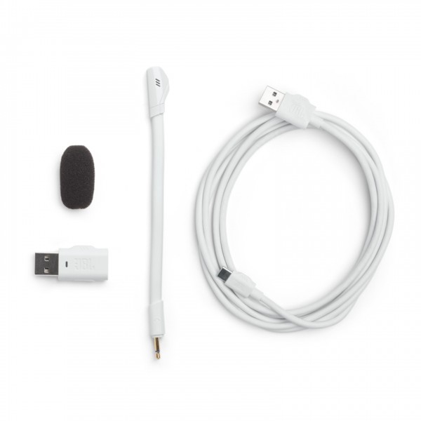 JBL Quantum 360P Wireless Gaming Headset for Playstation, White Accessories View