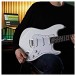 LA Electric Guitar by Gear4music, White