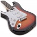 LA Left Handed Electric Guitar by Gear4music, Sunburst