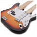 LA Double Neck Bass + Guitar by Gear4music, Sunburst