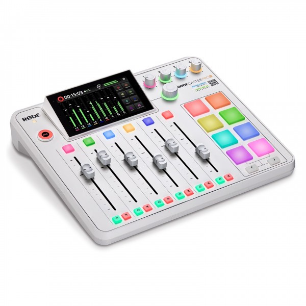 RodeCaster Pro II, White - Angled