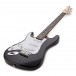 3/4 LA Left Handed Electric Guitar by Gear4music, Black