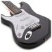 3/4 LA Left Handed Electric Guitar by Gear4music, Black