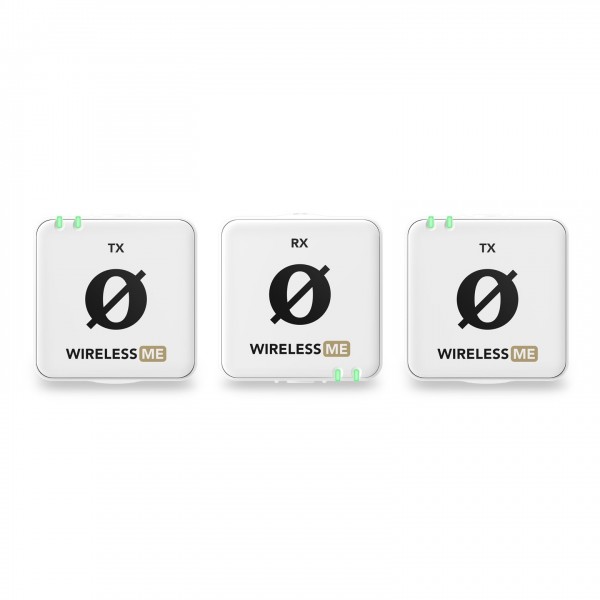 Rode Wireless ME Dual Microphone System, White - Front