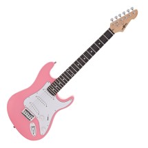 3/4 LA Elektrisk Gitar fra Gear4music, Rosa - Nesten ny