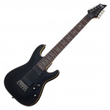 Schecter Demon-8 8 String Electric Guitar, Satin Black