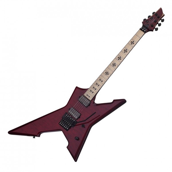 Schecter Jeff Loomis Cygnus JLX-7 Guitar, Trans Cherry 