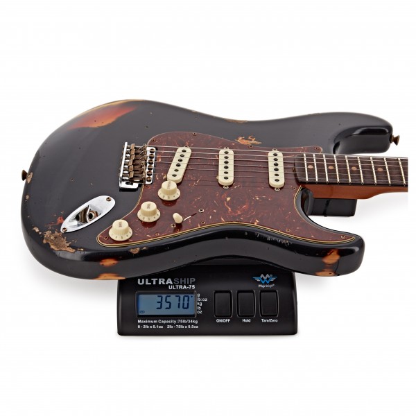 Fender Custom Shop '61 Stratocaster Heavy Relic, Aged Black Over 3