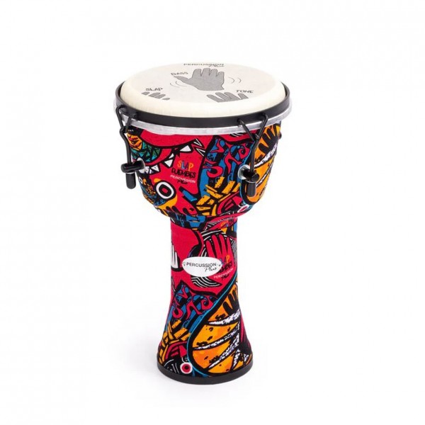 Percussion Plus Slap Djembe, Mechanically Tuned, 8 inch Head, Carnival