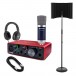 Focusrite Scarlett Solo (3rd Gen) Vocal Recording Pack with Stand and Reflection Filter - Bundle