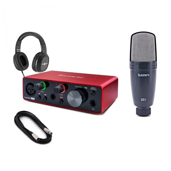Focusrite Scarlett Solo (3rd Gen) Vocal Recording Pack at Gear4music
