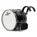 Olympic Marching 20 x 14 tum Drum Corps Bastrumma, Black