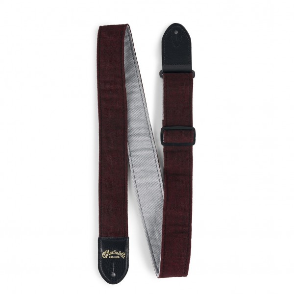 Martin Sea Wool Tweed Strap, Burgundy