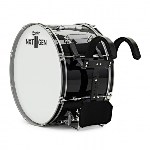 Premier NXT GEN Marching 26" x 14" Drum Corps Bass Drum, Black