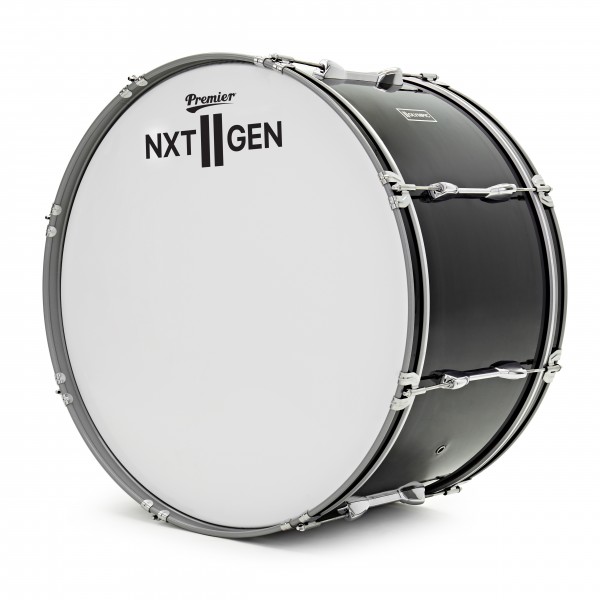 Premier NXT GEN Marching 26" x 14" Drum Corps Bass Drum, Black