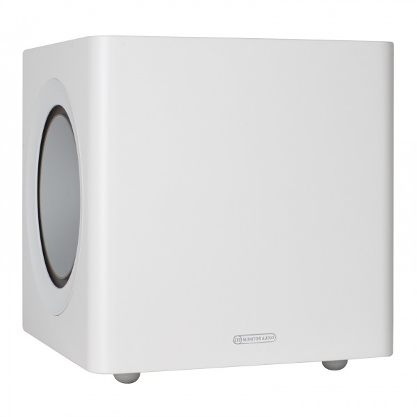 Monitor Audio Radius 380 Subwoofer, White Front View