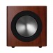 Monitor Audio Radius 380 Subwoofer, Walnut Forward View