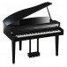 Yamaha CLP 865 Digital Grand Piano, Polished Ebony - side