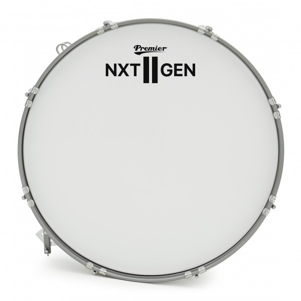 Premier NXT GEN Marching 24" x 14" Drum Corps Bass Drum, White
