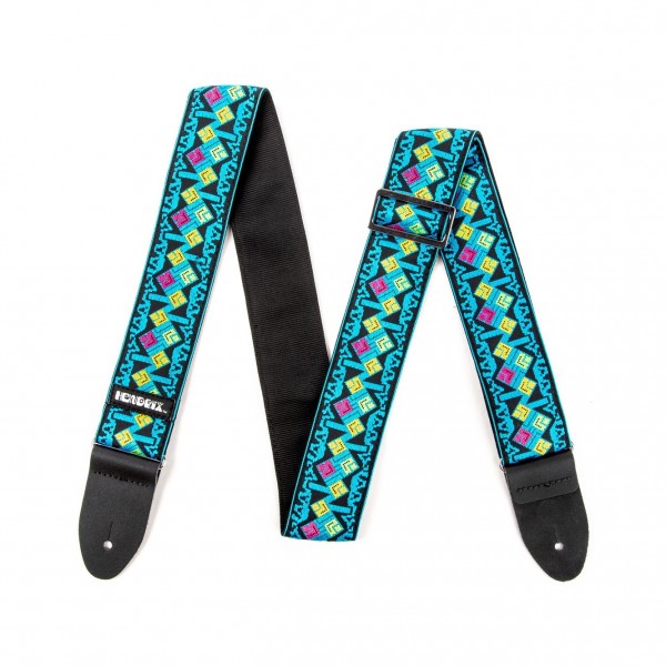 Dunlop JH14 Hendrix Maui Blue Diamonds Guitar Strap - Top