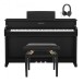 Yamaha CLP 835 Digitalpiano-Bundle, Schwarz