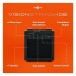 VISIONSTRING 3/4 Left Handed Electric Guitar Pack, Black