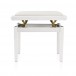 Adjustable Piano Stool by Gear4music, White