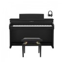 Yamaha CLP 845 Digitalpiano-Bundle, Schwarz matt