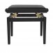 Adjustable Piano Stool by Gear4music, Matte Black