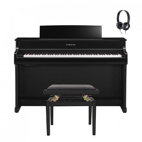 Yamaha CLP 845 Digital Piano Package, Polished Ebony