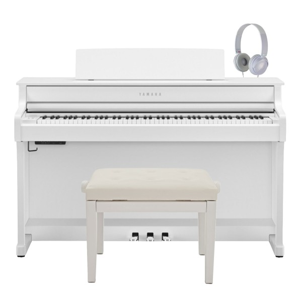 Yamaha CLP 845 Digital Piano Package, Satin White