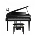 Yamaha CLP 865 Digital Grand Piano Package, Polished Ebony