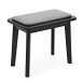 Contemporary Piano Stool by Gear4music, Matte Black