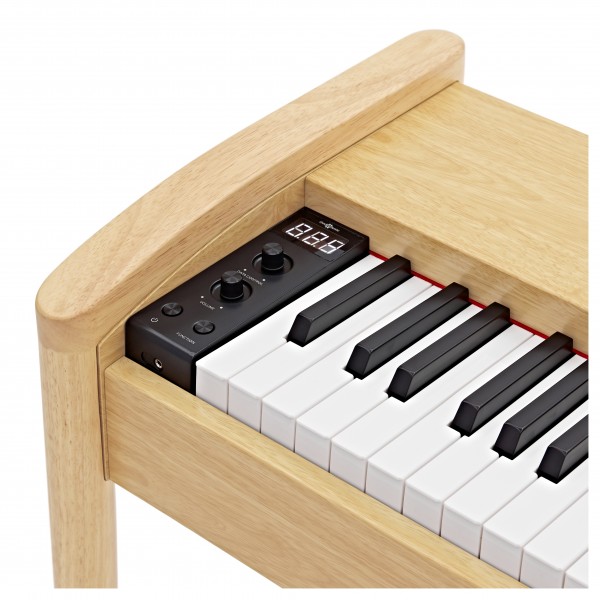 Keynote Contemporary Piano by Gear4music + Stool Pack, Light Oak
