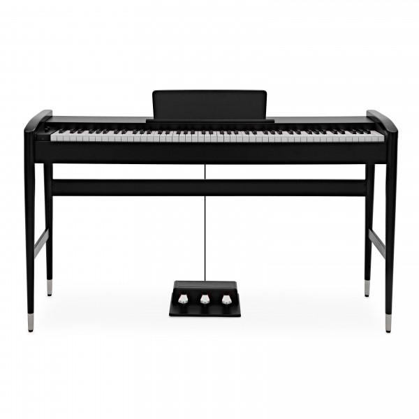 Keynote Contemporary Piano by Gear4music + Stool Pack, Matte Black