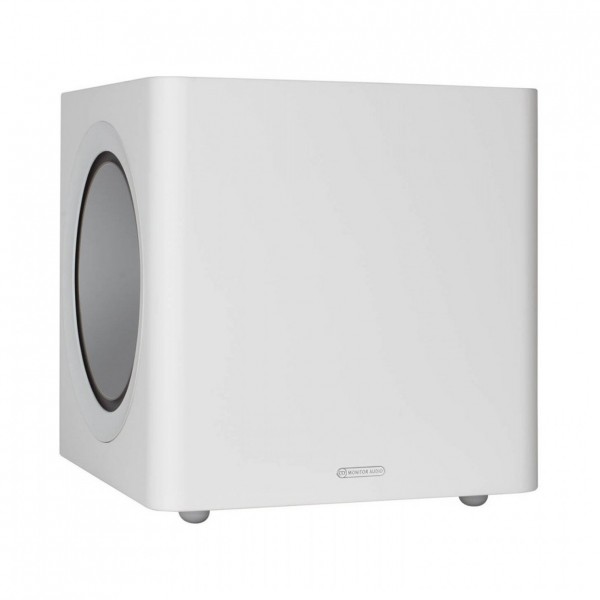 Monitor Audio Radius 390 Subwoofer, Satin White Front View