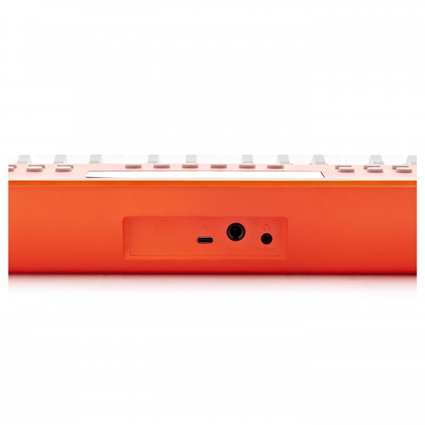 VISIONKEY-2 49 Key Portable Mini Keyboard Orange, Headphones Pack