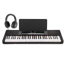 K1+ 61-Note Key-Lighting Keyboard with Bluetooth by Gear4music, Headphone Pack