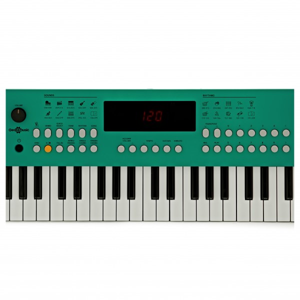 VISIONKEY-2 49 Key Portable Mini Keyboard Green, Headphones Pack