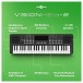 VISIONKEY-2 49 Key Portable Mini Keyboard, Black